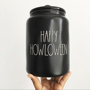 Rae Dunn Happy Howloween Large Black Canister